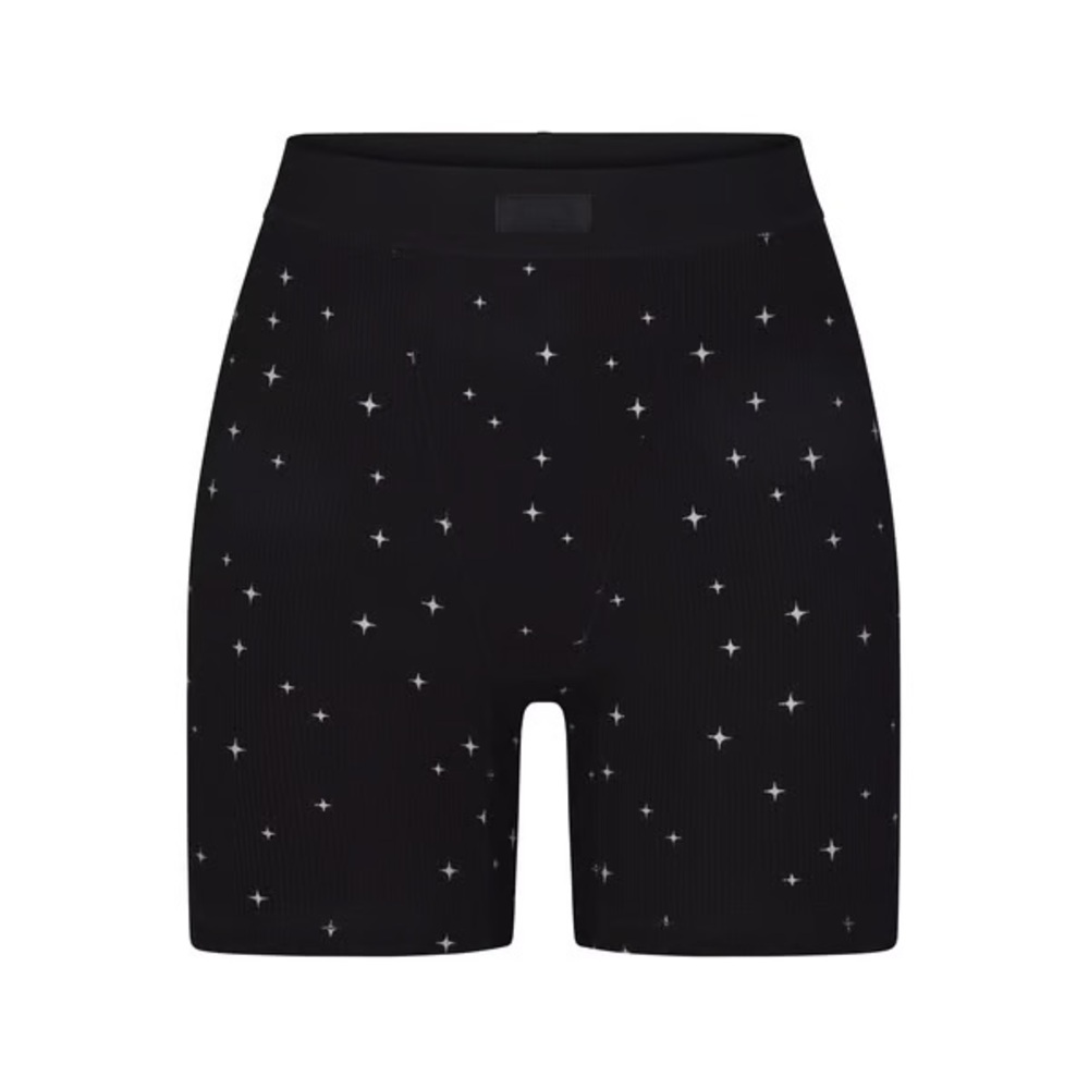 NWT SKIMS Soft Lounge Onyx Sparkle shorts